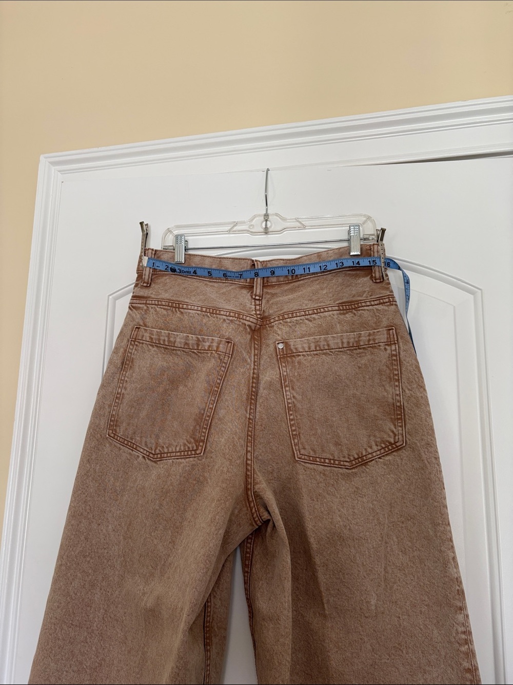 H&M Super Baggy Fit Tan Jeans - Picture 7 of 10
